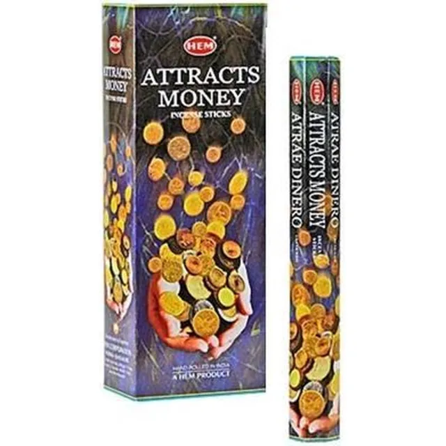 HEM Attracts Money Incense Sticks (20x) Wierookstokjes Multicolor