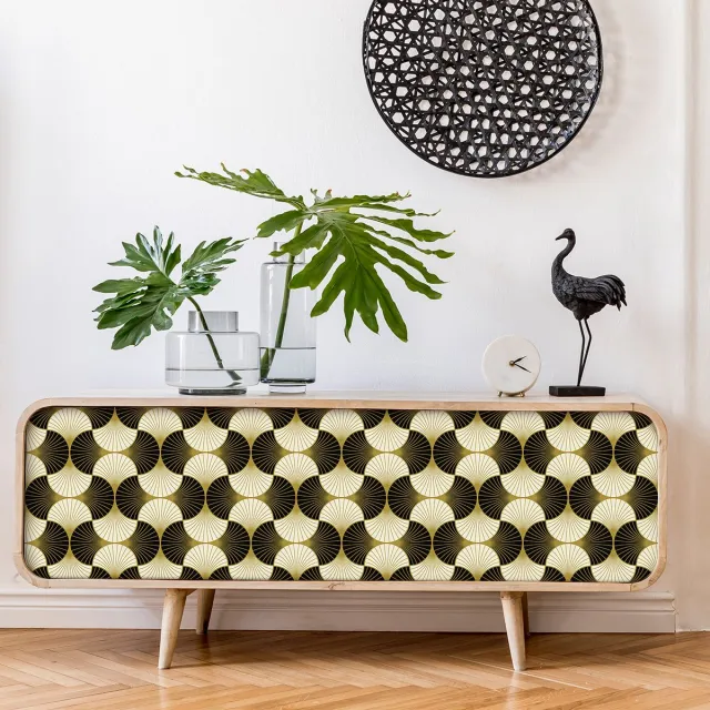 Ambiance Sticker Scandinavische meubelsticker Astridk 40 x 60 cm Multi color