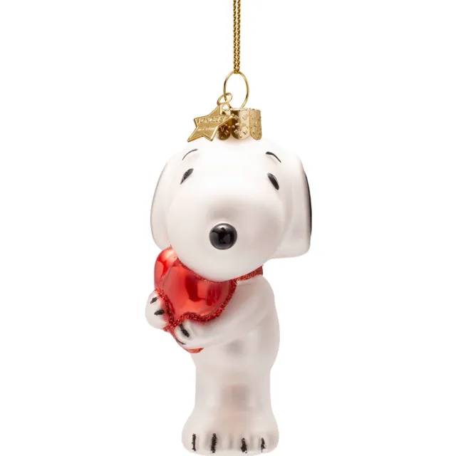 Vondels kerstornament Snoopy rood