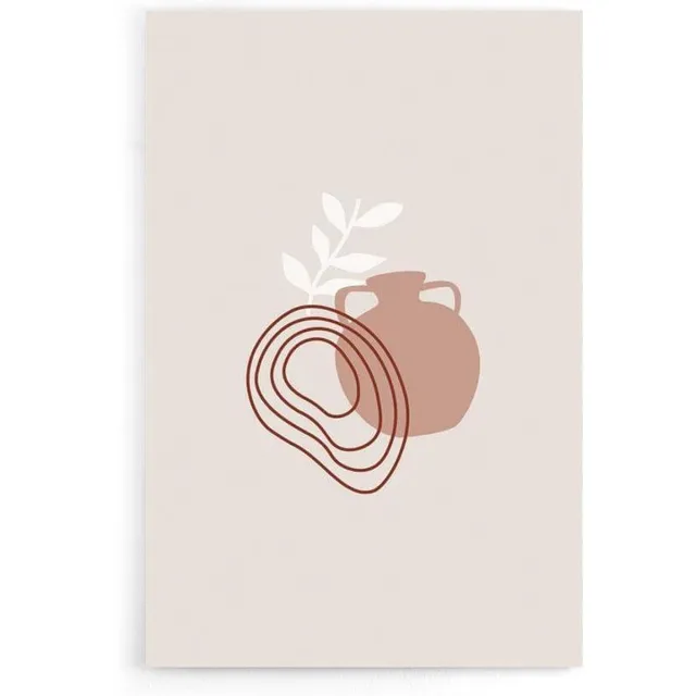 Walljar Abstract Jar - Muurdecoratie - Poster Multi