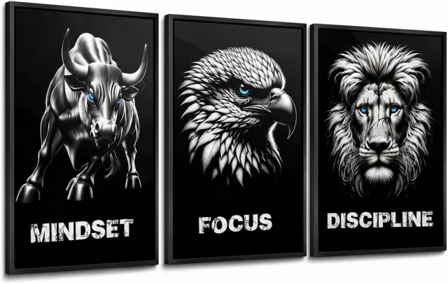 CleanSports Motivatie Posters Set van 3 - DIN A2 - Kantoor & Fitness