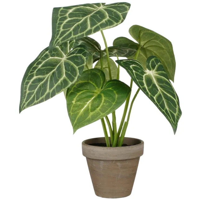 Mica Decorations kunstplant Caladium groen