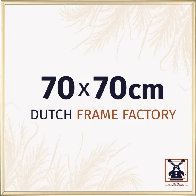 Dutch Frame Factory Fotolijst 70x70 cm - Aluminium - Goud - Kampen