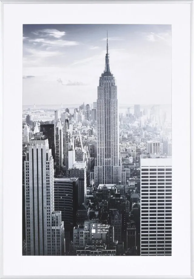 Henzo Fotolijst - Henzo - Manhattan - Fotomaat 50x70 cm - Zilver