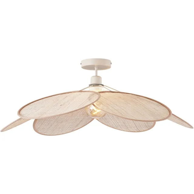 QAZQA aisha - Japandi Plafondlamp - 1 lichts - L 80 cm - Crème - Woonkamer | Slaapkamer | Keuken