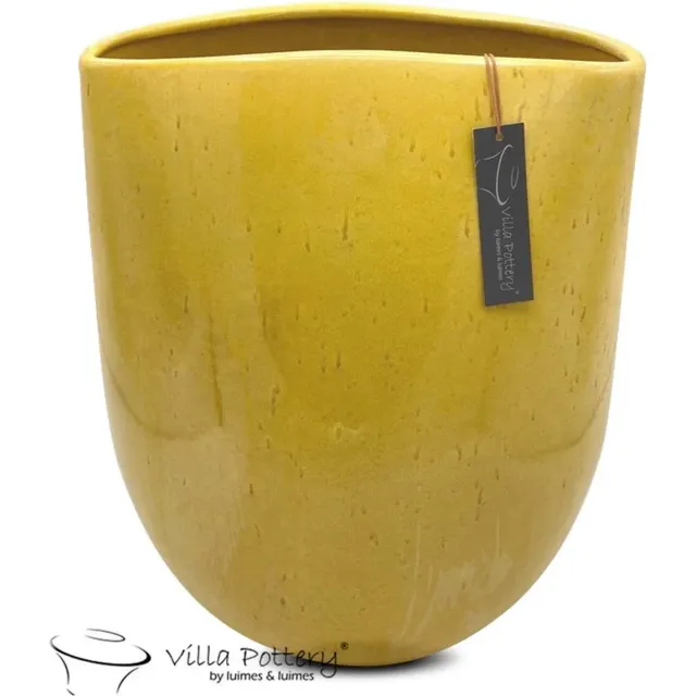 Villa Pottery Tobago Vaas Caramel D 20 x geel