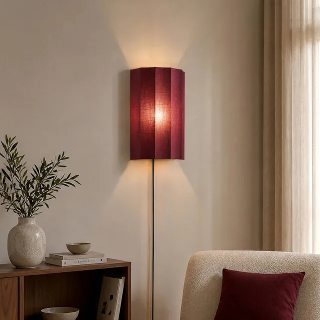 NOUS Living wandlamp Inge (Ø24x35cm) Donkerrood