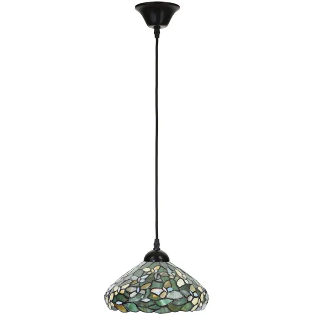 Coloured by Art Tiffany Hanglamp aan snoer Settle Down - Art Deco Trade Groen