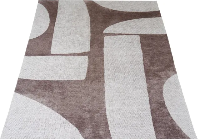 Veer Carpets Vloerkleed Ziba Taupe/Creme - 200 x 290 cm