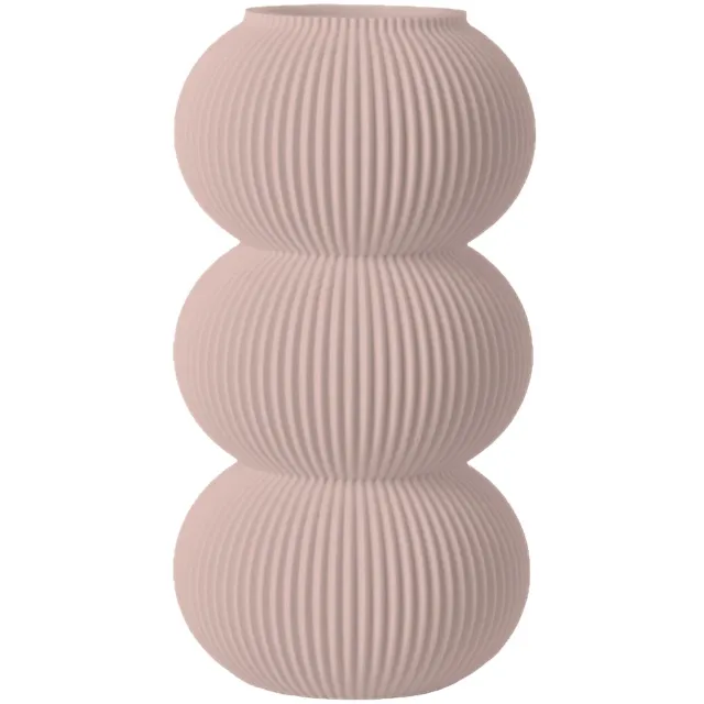 Layvo ELIN Vaas - Bloesem - D14 x H25 cm - droogbloemen vaas - organische vaas - gerecycled plastic