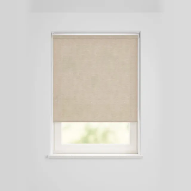 HEMA Rolgordijn Lichtdoorlatend Geweven Beige (beige)