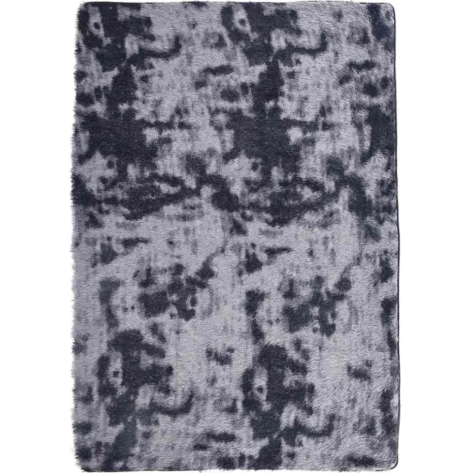 vidaXL Hoogpolig vloerkleed NAVARRA 200x290 cm polyester donkergrijs