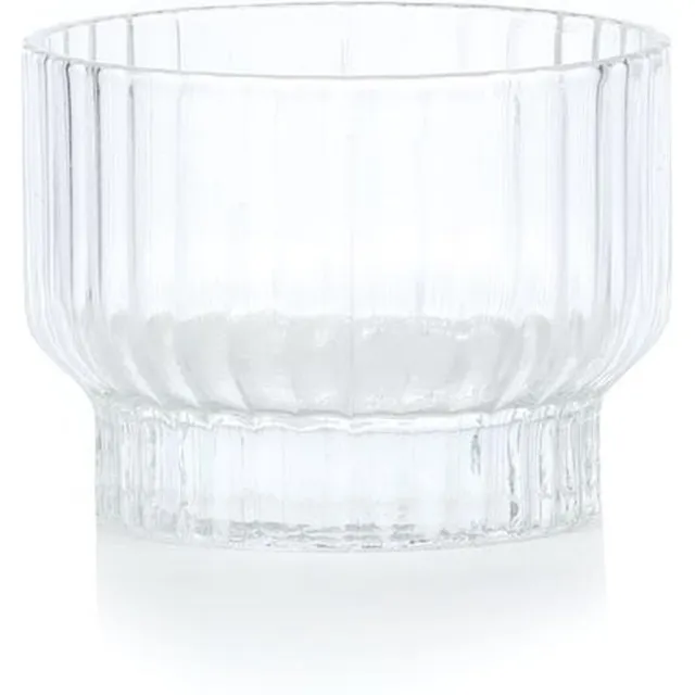 XLBoom Volta Theelicht - in Glas - Transparant - 9 × 9 × 7 cm Wit