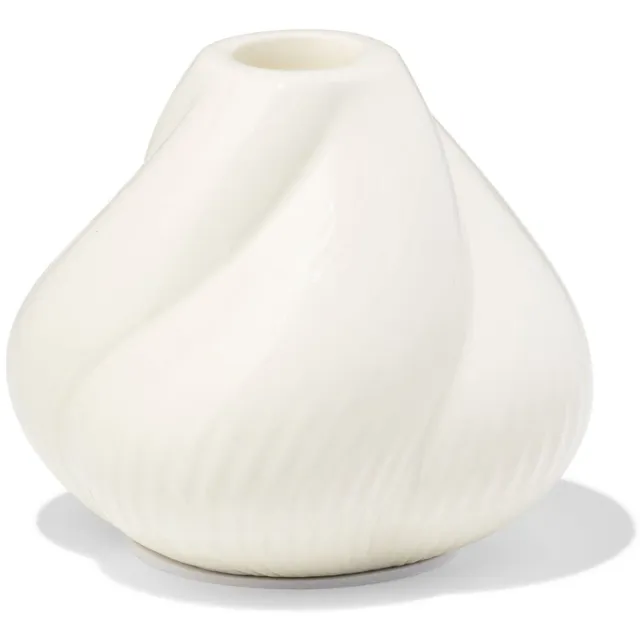 HEMA Kandelaar 9.2x9cm keramiek twist crème (creme)