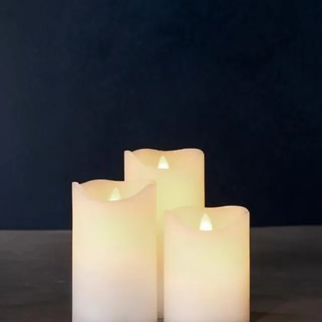 Sirius Exclusive Waxine LED kaarsen (set van 3) - Wit
