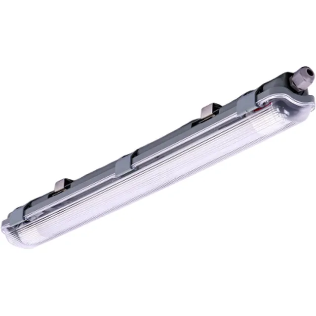 V-tac LED TL Armatuur 60cm - 10W - 6400K - 850 Lumen - IP65 grijs