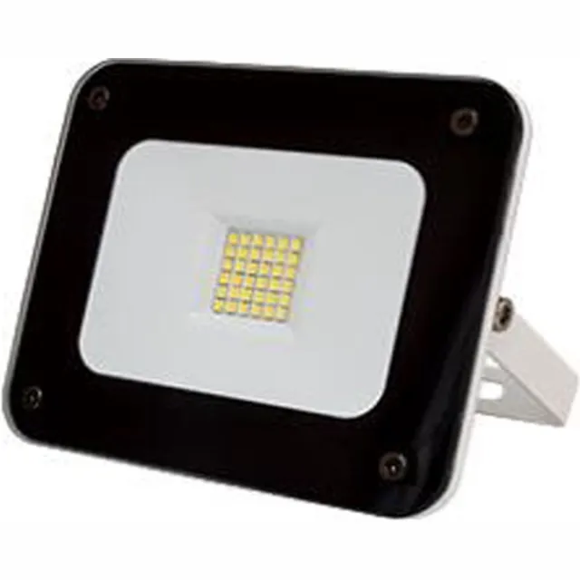 ABC-Led 10W LED schijnwerper - 800 Lumen - Warm wit - Super slim wit met zwarte rand- licht kleur warm wit