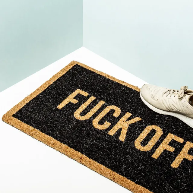 Fisura Fuck Off deurmat Bruin