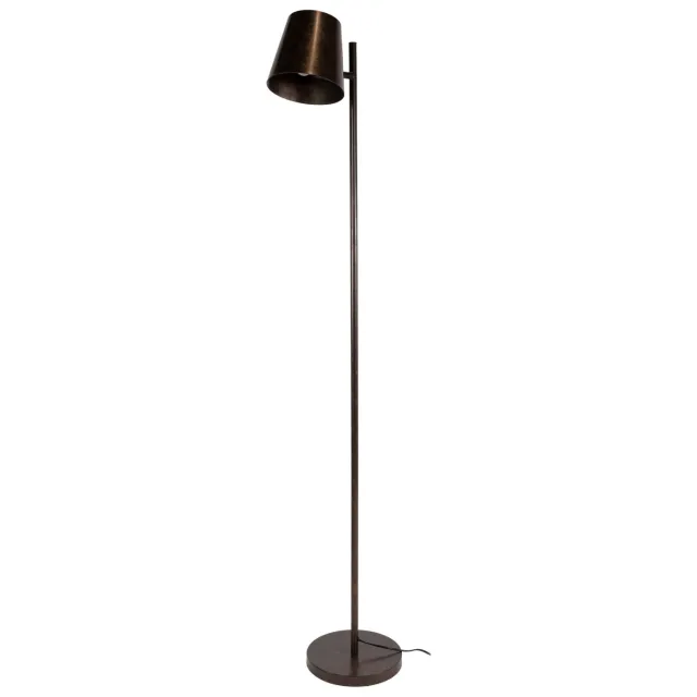 Nest of Nora Vloerlamp Lenu - Verstelbare kap - Urban bruin - 150cm