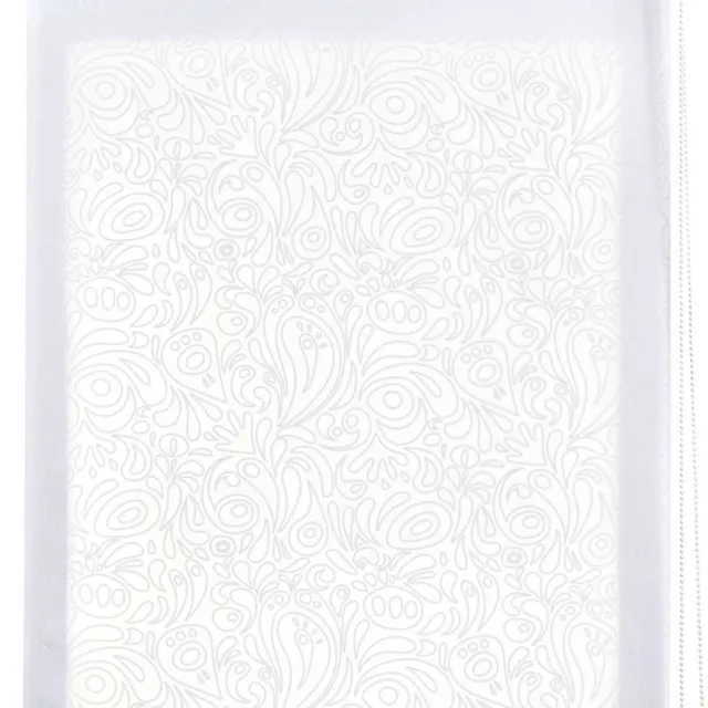 Storesdeco Rolgordijnen met patroon, doorschijnend met witte golven, 120x180 cm White