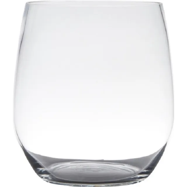 Hakbijl Glass Vaas Tony - transparant - 19 x 15 cm - glas - home-basics - bloemen vazen