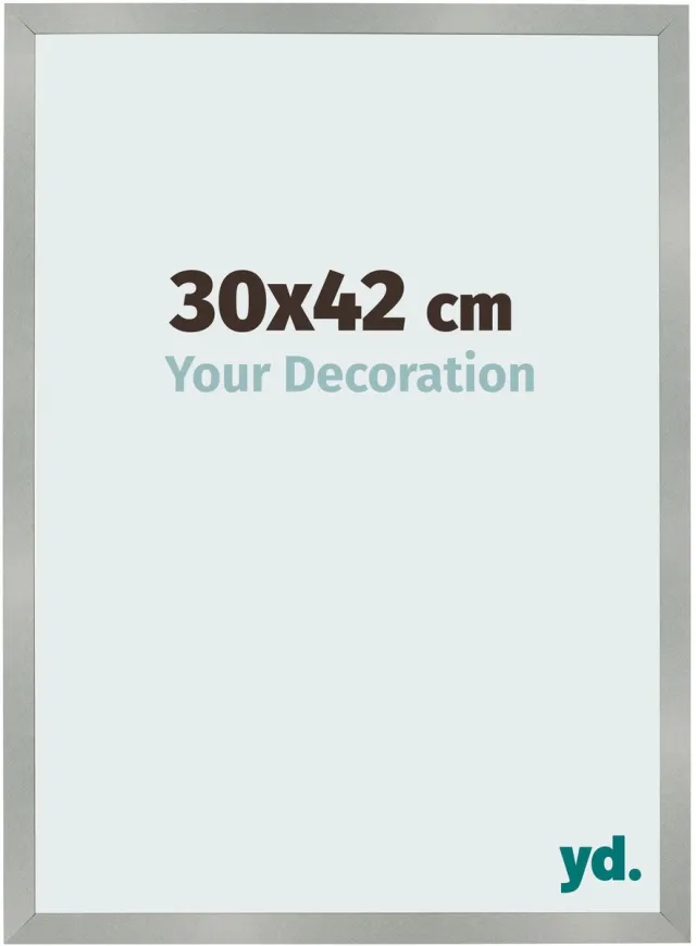 yd. Your Decoration - Fotolijst 30x42 cm - MDF - Aluminium Geborsteld - Bologna