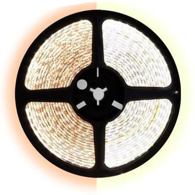 ABC-Led 5 meter CCT led strip - 60Leds/m - 12V Warm wit