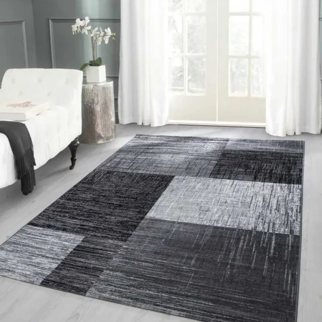 TapisTrend Designer tapijt Zwart-Grijs-Wit Modern design Plus 8001