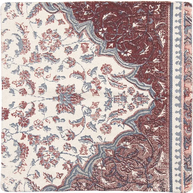 Clayre & Eef Kussenhoes 50x50 cm Roze Blauw Katoen