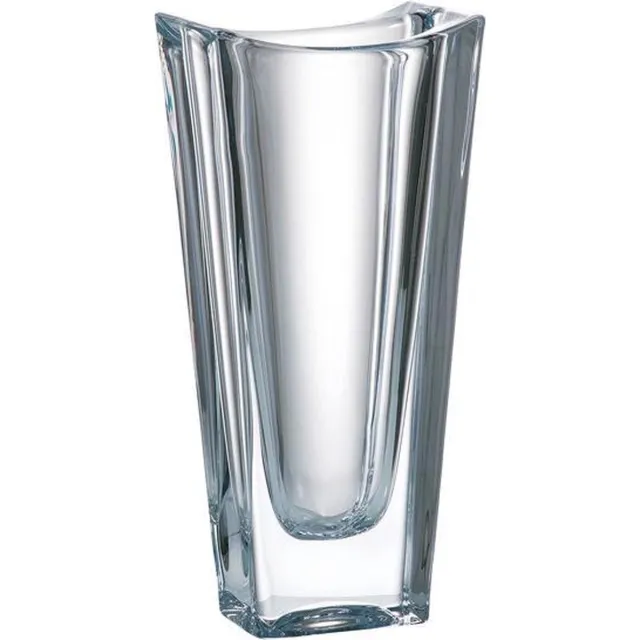 Crystalite Moderne kristallen vaas Okinawa - BOHEMIA KRISTAL - strakke bloemenvaas 25 cm hoog Crystal