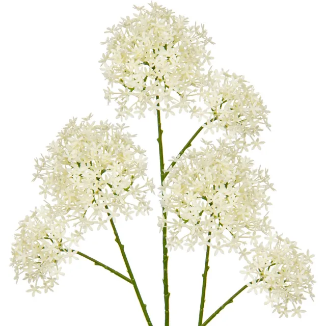 Ibenzoa Elegante Set van 3 Realistische Kunstbloemen voor Elke Gelegenheid en Seizoen wit