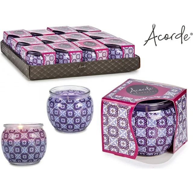 Acorde Geurkaars 3x Magic Spa paars