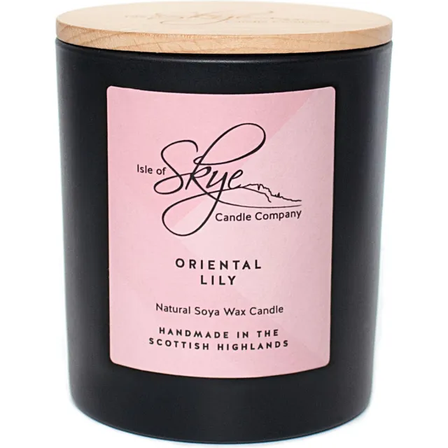 Isle of Skye Candle Company Sojawaskaars Lily & Bergamot - Black Tumbler - Handgemaakt - 45 uur - Isle of Skye Candle Company Transparant