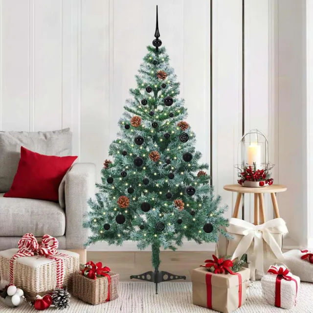 vidaXL Kunstkerstboom Groen 150 cm PVC en Staal