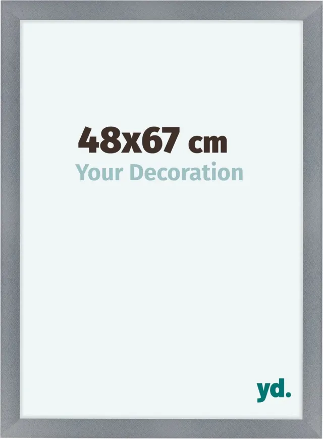 yd. Your Decoration - Fotolijst 48x67 cm - MDF - Aluminium Geborsteld - Como