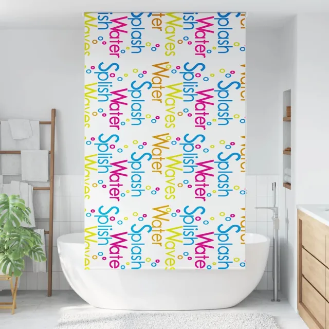 vidaXL Doucherolgordijn 130x240 cm stofbreedte 126 cm Meerkleurig