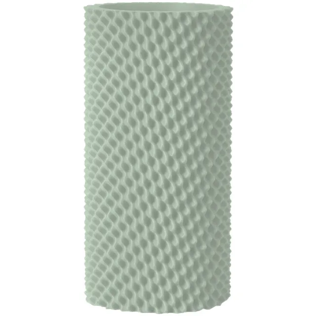 Layvo RAVON Vaas - Salie - D13 x H25 cm - droogbloemen vaas - japandi - gerecycled plastic