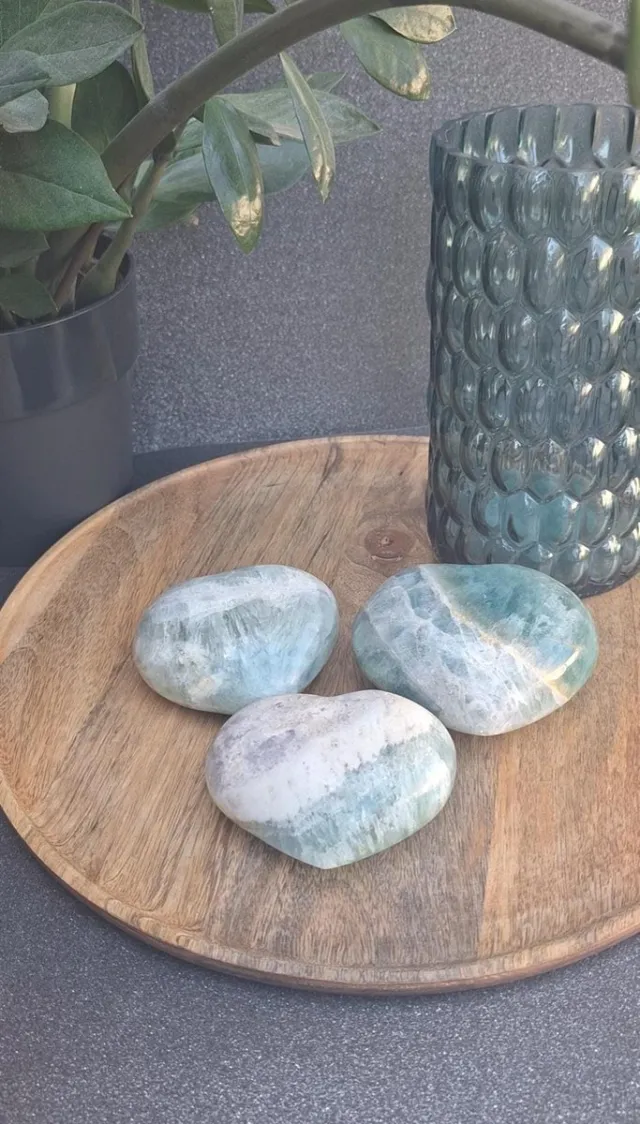 Healing Magic 777 edelstenen - Fluoriet hart gr - balans, emotionele heling, focus, energie reinigen, zelfliefde - kalmte, aura reinigen, innerlijke rust 1 kleur
