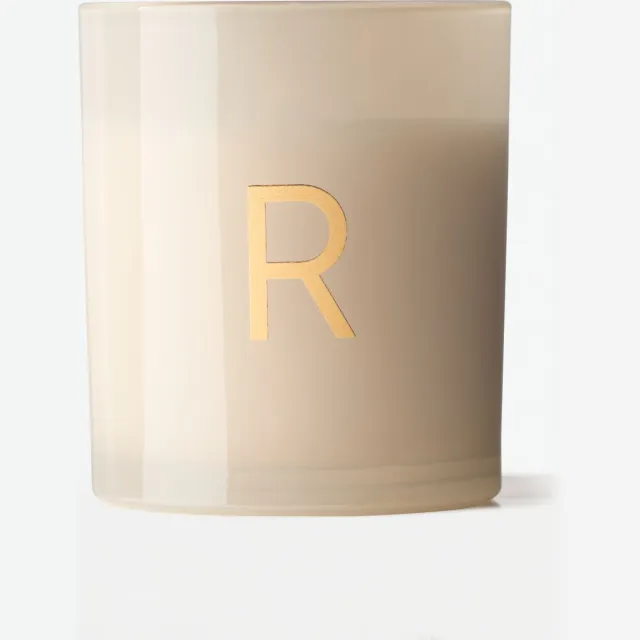 HEMA Kaars in glas ⌀8x9cm letter R (creme)