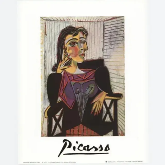 Catch Projecten Pablo Picasso - Portret van Dora Maar - Kunstposter - 40x50 cm Multicolor