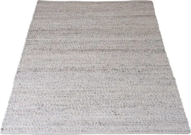 Veer Carpets Vloerkleed Pebbel 834 - 160 x 230 cm - Wol Viscose Laagpolig Vloerkleed – Modern / Design Interieur Grijs