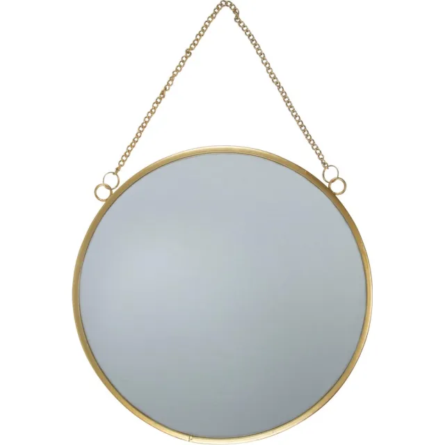 Sass & Belle Gouden ronde wand spiegel van Sass & Belle