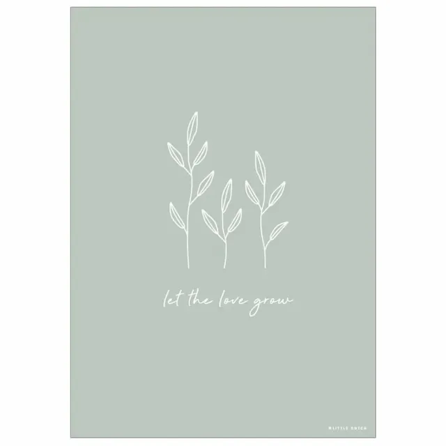 Little Dutch Poster A3 - Wild Flowers Roze