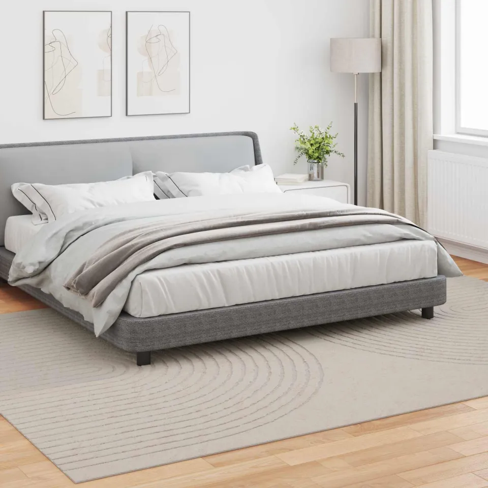 vidaXL Binnen kleed GALATI Crèmekleurig 240 x 340 cm Polyester, foto 3