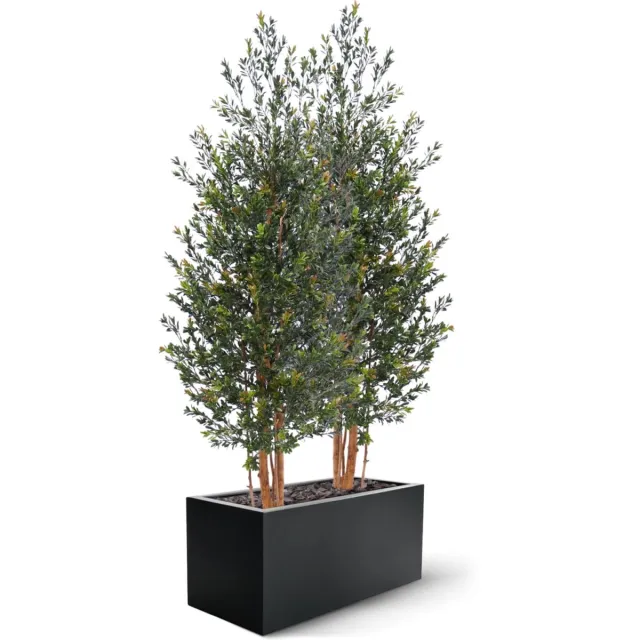 maxifleur Kunstplanten Kunst Buxus Haagplant 165cm Groen/rood