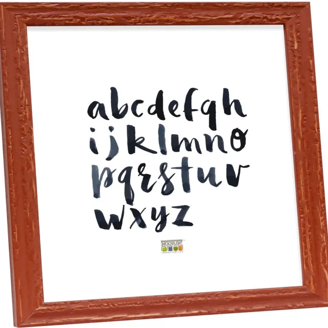 Deknudt Frames fotolijst S46MF3 - roestbruin verweerd - foto 30x30 cm