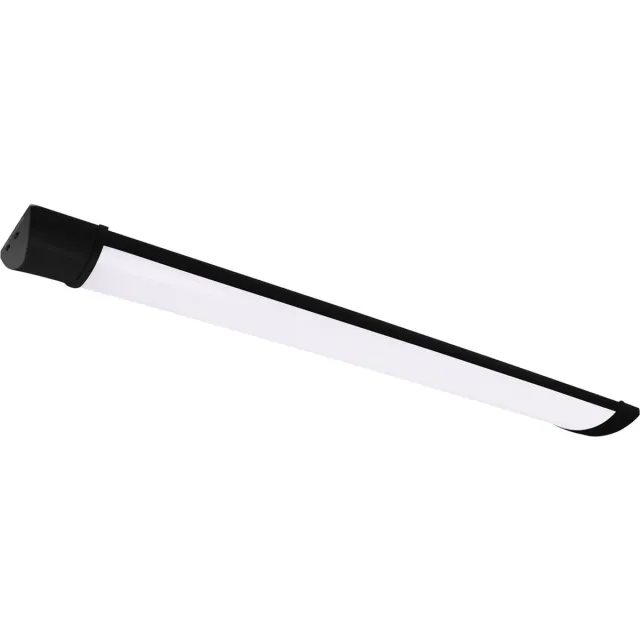 STRÜHM LOTOS Plafondlamp - LED Batten - LED Armatuur - Aanpasbare kleur CCT - Aanpasbare watt 10/15/20w -1210 / 1640 / 1970 Lumen - Zwart - 600mm