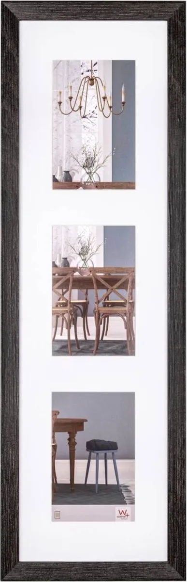 Walther Fiorito - MDF Houten lijst - Fotoformaat 3x13x18 cm - Donkergrijs