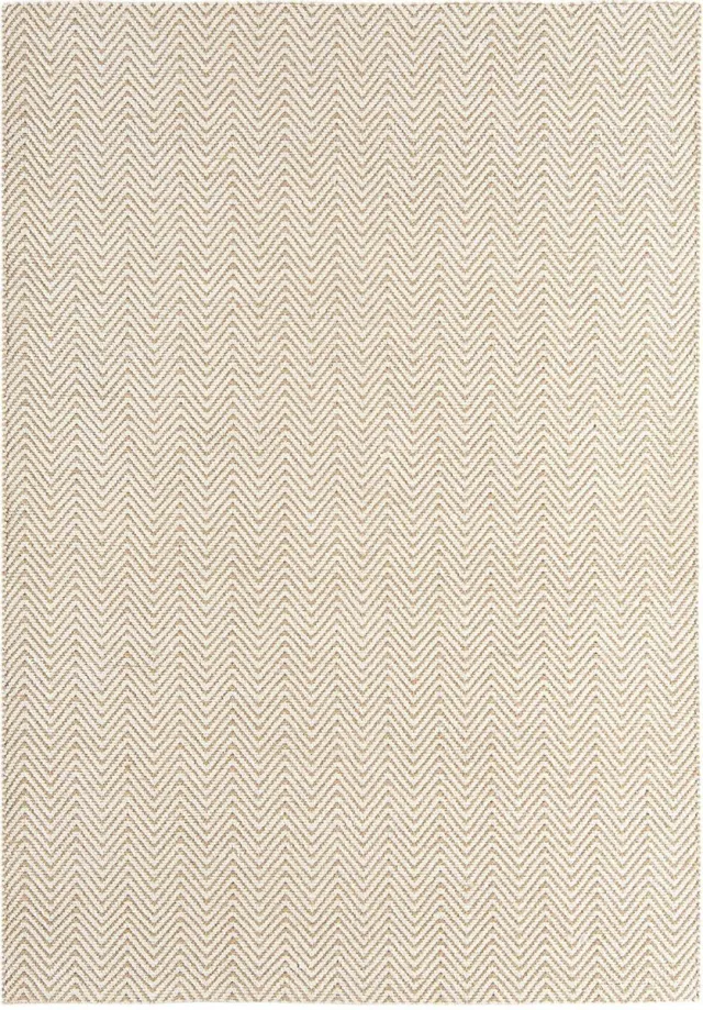 Eazy Living Easy Living - Ives-Natural Vloerkleed - 160x230 - Rechthoek - Laagpolig Tapijt - Modern - Beige, Wit