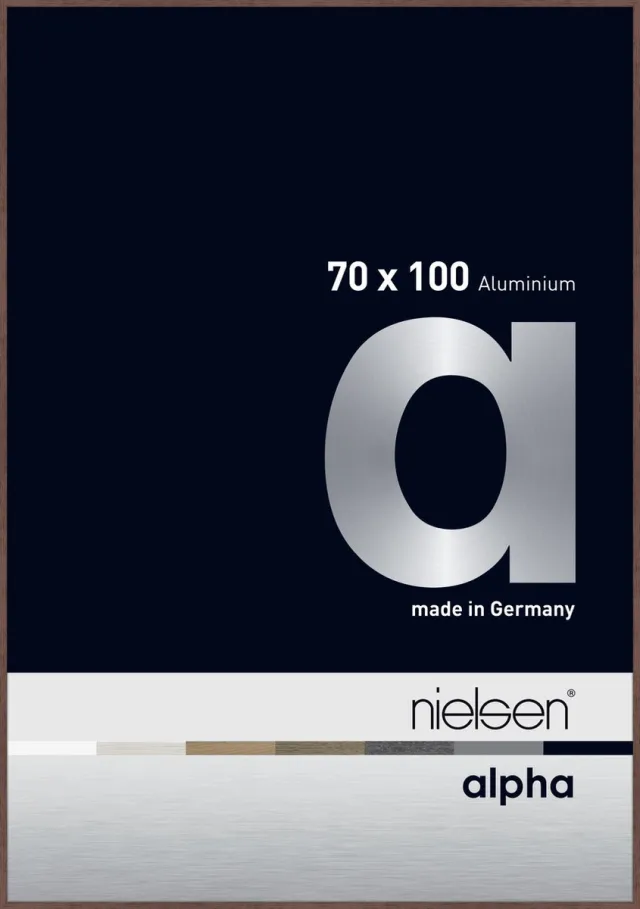 Nielsen Alpha Aluminium Wissellijst Wenge 70x100cm